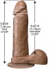 The Realistic Cock 6 Inch Dildo Flesh Brown
