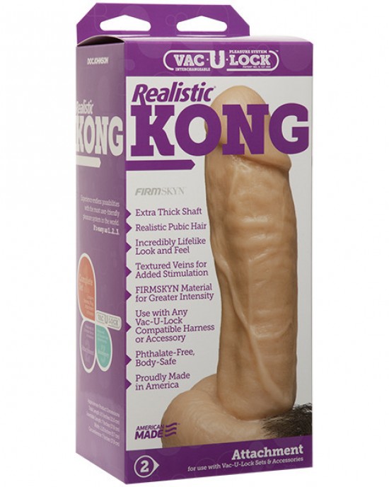VacULock Kong Realistic Dildo Attachment