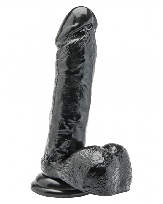 ToyJoy Get Real 7 Inch Dong With Balls Black