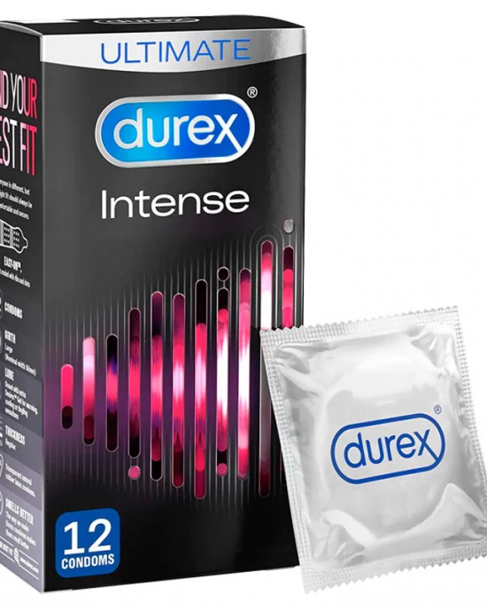Durex Intense Ribbed And Dotted Condoms 12 Pack