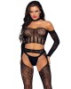 Leg Avenue Top and Suspender Set UK 6 to 12