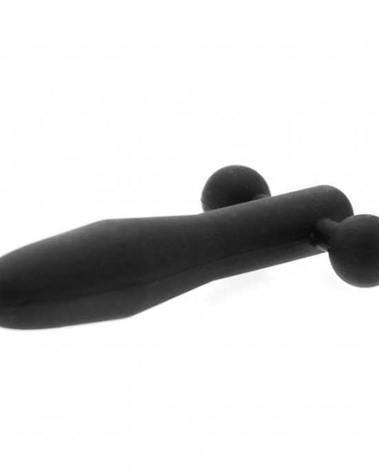 Master Series The Hallows Silicone CumThru Barbell Penis Plug