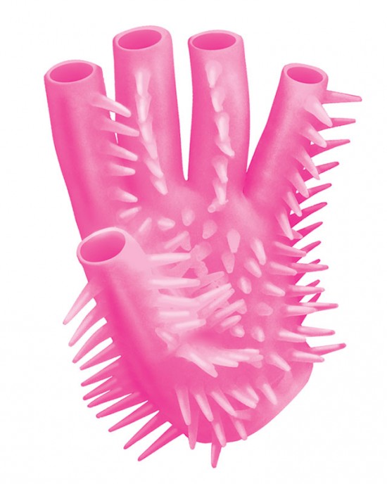 Pink Masturbating Glove