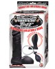 Mack Tuff Vibrating Inflatable Silicone Dong Black 7.5 Inch