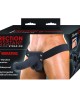 Erection Assistant Hollow Vibrating StrapOn 6 inch Black