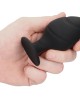 Ouch Silicone Swirled Butt Plug Set Black