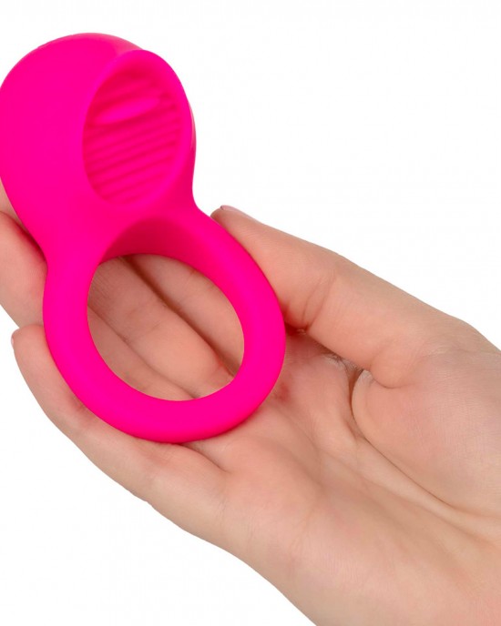 Rechargeable Teasing Tongue Enhancer Cock Ring