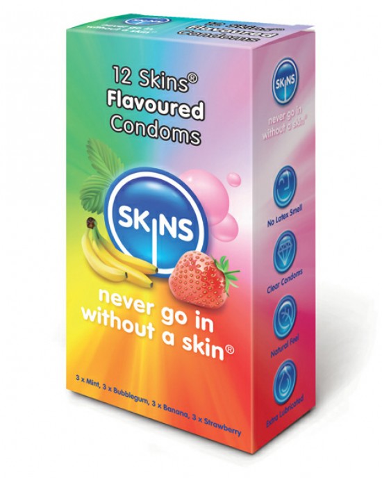 Skins Condoms Flavoured 12 Pack