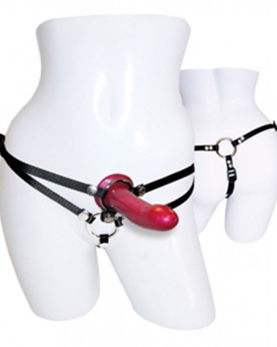 SportSheets Menage A Trois Double Presentation Harness With Dild