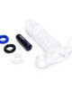 Size Up Clear Penis Vibrating 2 Inch Extender