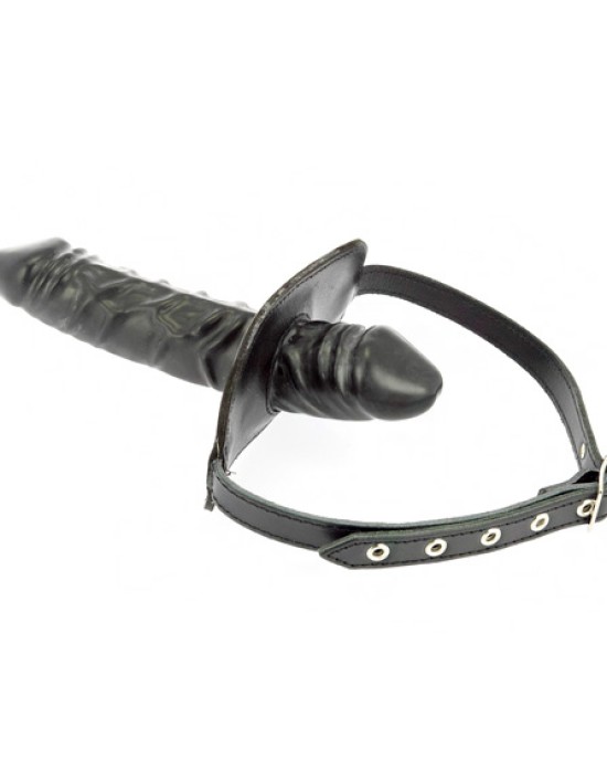 Leather Penis Gag And Dildo