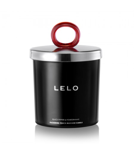 Lelo Black Pepper And Pomegranate Flickering Touch Massage Candl