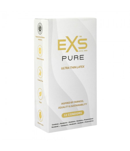 EXS Pur Ultra Thin Latex Condoms 12 Pack