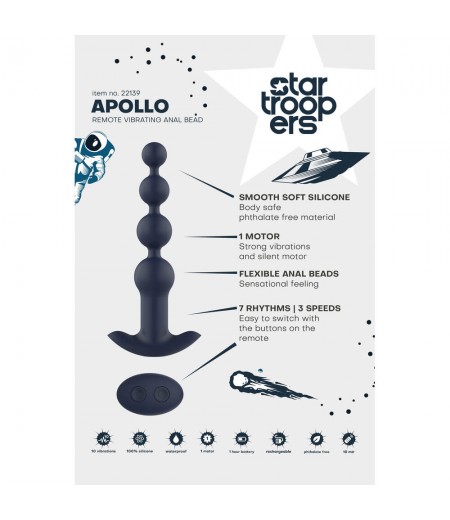 Startroopers Apollo Remote Vibrating Anal Beads