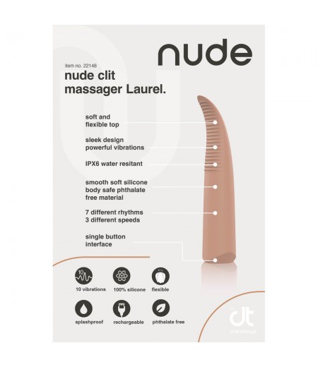 Nude Laurel Mini Travel Massager