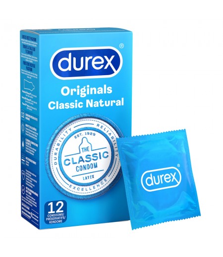Durex Originals Classic Natural Condoms 12 Pack