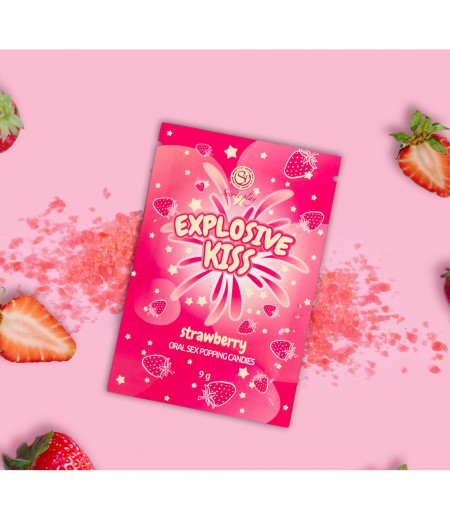 Explosive Kiss Strawberry Oral SEX Popping Candies 9g