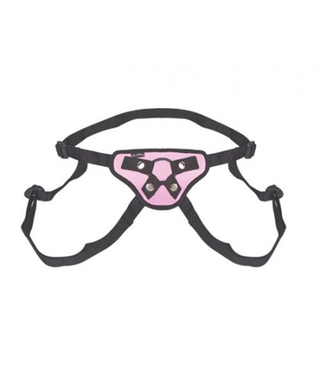 Lux Fetish Pretty In Pink Strap On Harness