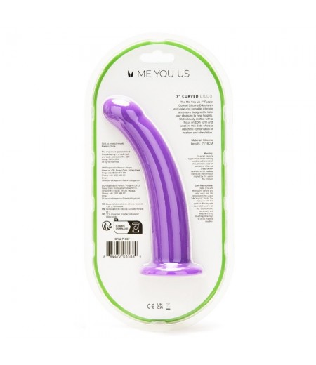 Me You Us 7 Inch Curved Silicone Dildo