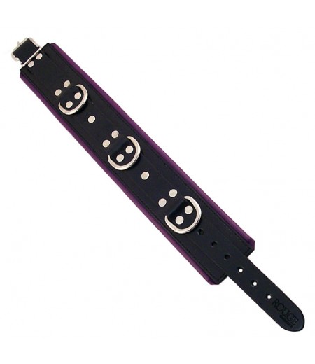 Rouge Garments Black And Purple Padded Collar