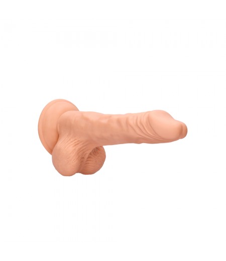 RealRock 8 Inch Dong With Testicles Flesh Pink