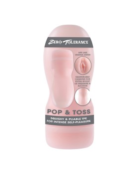 Zero Tolerance Pop And Toss Stroker Flesh Pink
