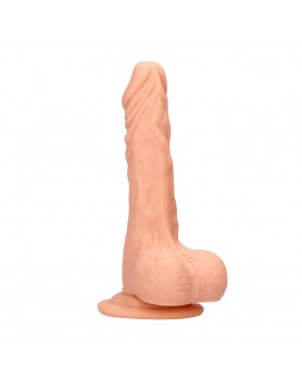 RealRock 8 Inch Dong With Testicles Flesh Pink