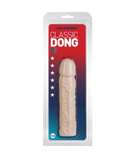 Classic Dong 8 Inches Flesh Pink
