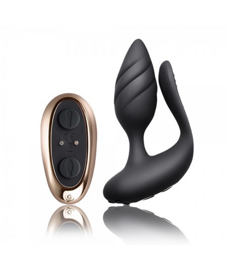 Rocks Off Cocktail Remote Control Couples Vibe Black
