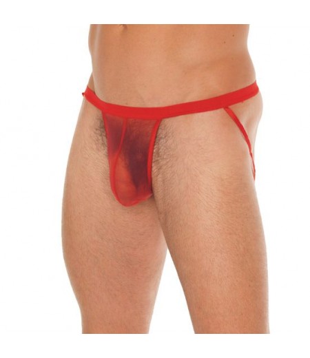 Mens Red Pouch With Jockstraps