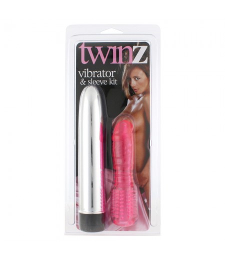 Twinz Vibrator And Sleeve Kit