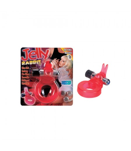 Jelly Rabbit Vibrating Cock Ring