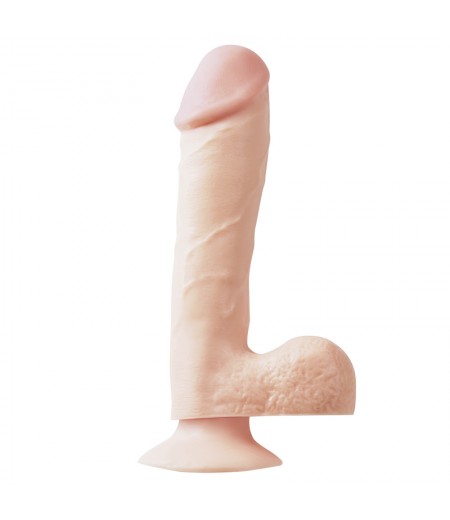 Basix 7.5 Inch Dong Suction Cup Flesh