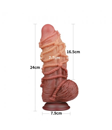 Lovetoy Extreme Dildo With Rope Pattern