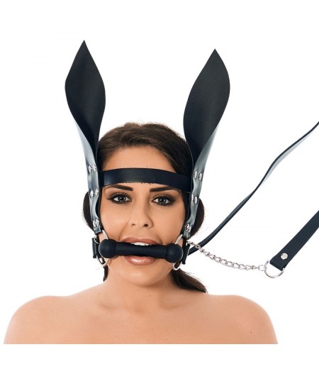 Horsebit Mouth Gag With Reins And Ears