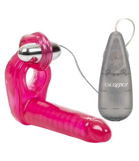 Ultimate Triple Stimulator Vibrating Cock Ring With Dong