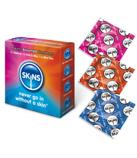 Skins Condoms Assorted 4 Pack