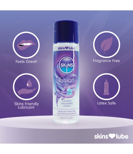 Skins Fusion Hybrid Silicone And Waterbased Lubricant 130ml