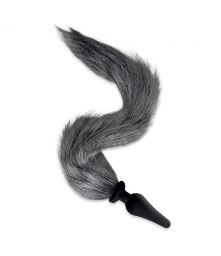 Furry Tales Grey Foxtail Butt Plug