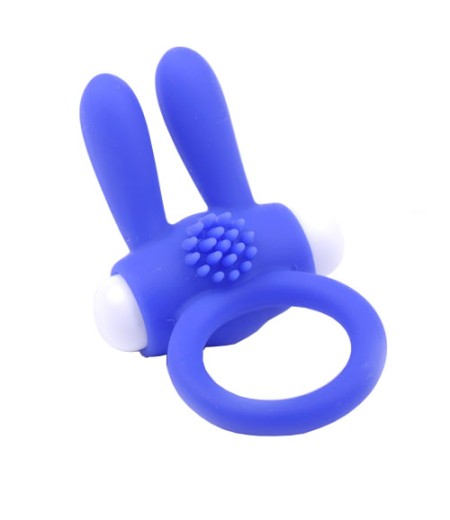 Cockring With Rabbit Ears Blue