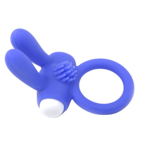 Cockring With Rabbit Ears Blue