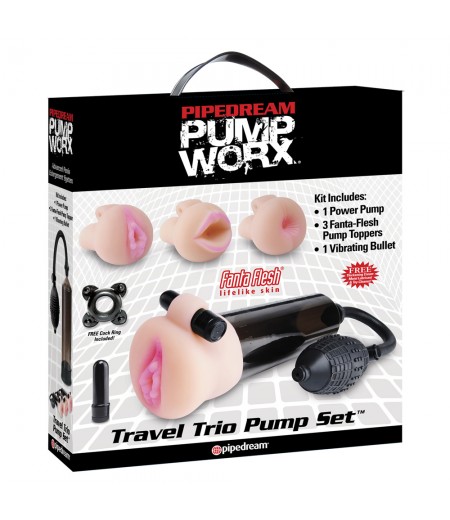 Pump Worx Travel Trio Set Masturbator