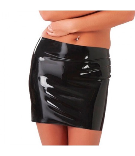 Rubber Secrets Open Back Mini Skirt