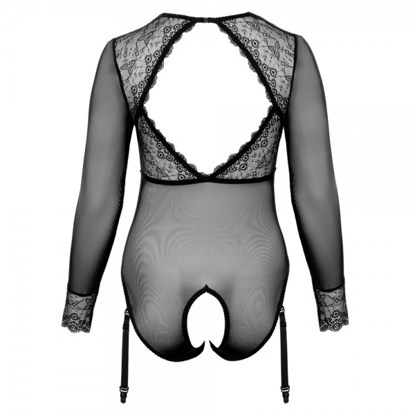 Cottelli Curves Long Sleeved Crotchless Body